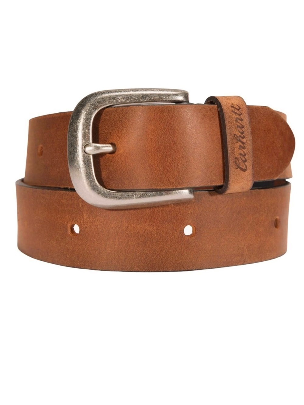 CARHARTT Rugged Full-grain Tanned Brown Leather belt S